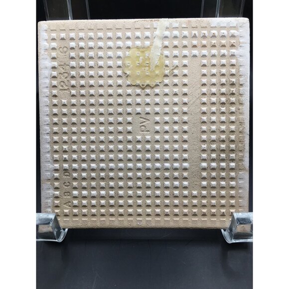 Vintage European Folk Art Tile Wall Plaque Hand Painted Home Decor 4.5''x4.5'' - Picture 6 of 11